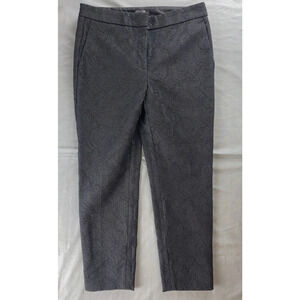 Ann Taylor Petites Floral Jacquard Textured Chino Trouser Pants. Women's 4, EUC